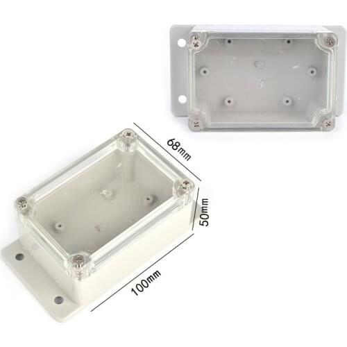 Small 100*68*50mm Waterproof Black DIY Housing Instrument Case Plastic Electronic Project Box Electric Supplies