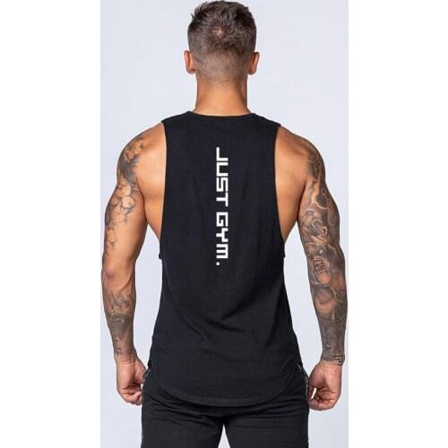 Muscle Sleeveless Vest Sportswear Undershirt Stringer Clothing Bodybuilding Workout Singlets Gym Cotton Fitness Mens Tank Top