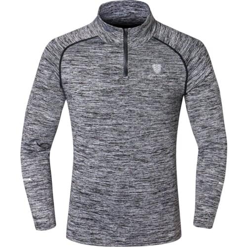 Men Running Sport Fitness Long Sleeve Basketball Training Sportswear Tops Tee Exercise Tights Compression Long Sleeve Quick Dry