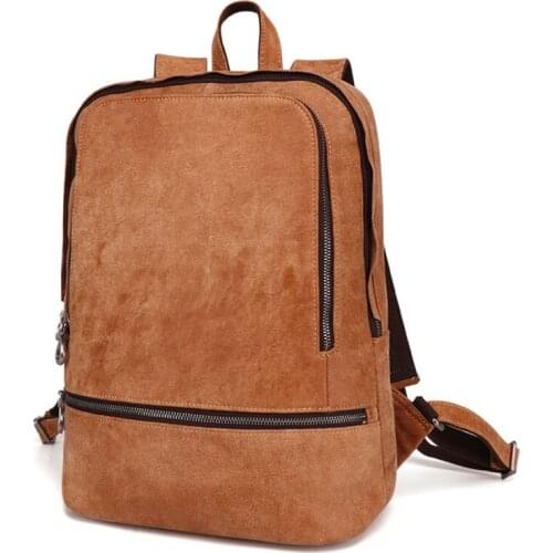 JOYIR Mens Caisual Computer Bags Genuine Leather Handbag Men Student Schoolbag Large Capacity Matte Leather Bag Pack Mochilas