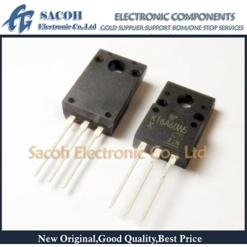 New Original 10PCS/Lot TK16A60W5 K16A60W5 or TK16A60W K16A60W K16A60 16N60 TO-220F 20A 500V Power MOSFET