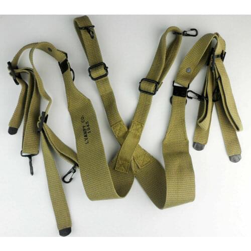 WW2 WWII Us Army Soldier Standard M1936 Field Suspender WORLD WAR II SOLDIER MILITARY WAR REENACTMENTS EQUIPMENT