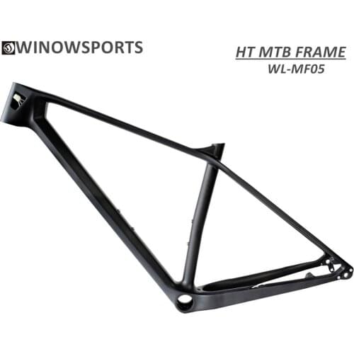 Winowsports high quality 29er carbon hardtail moutain bike frame with 142*12mm QR 135*9MM quick release hanger mtb carbon frame