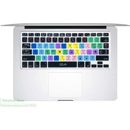 Silicone Skin Keyboard Cover Adobe Illustrator Ai Shortcuts For Macbook Air 13.3 For Old Macbook Pro 13 15 Euro Eu Us