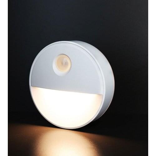 LED Night Light Motion Sensor PIR Infrared Motion LED Bulb Auto On and Off Closet Battery Power For home Wall Lamp Cabinet Stair