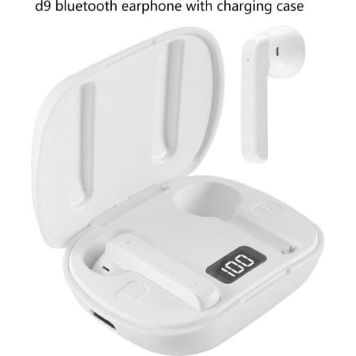 TWS-D9 Wireless Bluetooth Earphones Headset In-Ear Headset With LED Power Display HiFi HD Call Sport Music Headphone For Windows
