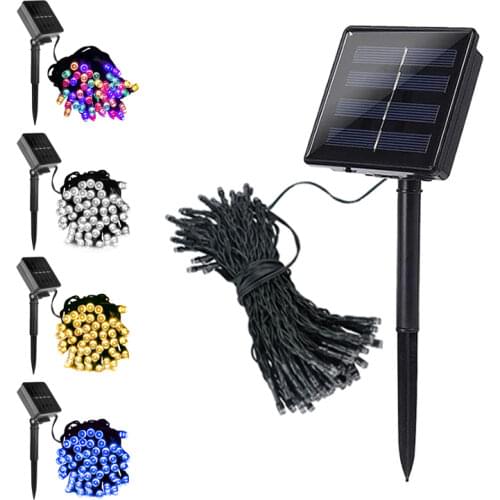 200 LED Garland Solar Garden Light Outdoor Waterproof Holiday String Light for Garden Party Wedding Patio Decor Strip Chain
