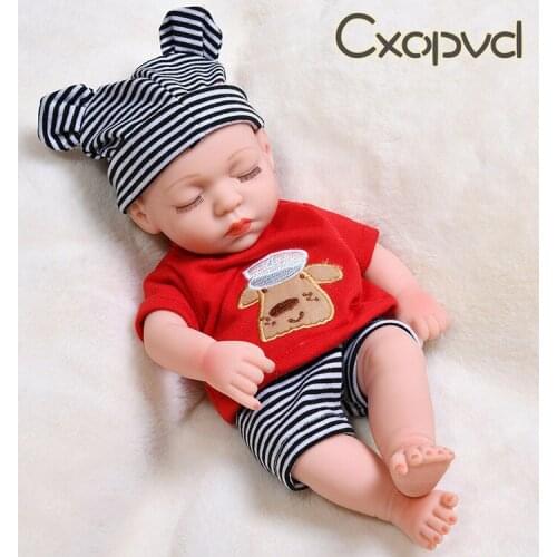 30cm 20inch Vinyl Silicone Full Body Girl Doll Newborn Lifelike Reborn Baby Dolls Toddler Mouth Dummy
