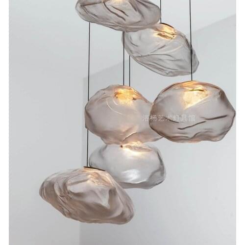 Vintage glass ball crystal chandelier ceiling chandelier lighting lustres hanging lamp lampes suspendues avizeler