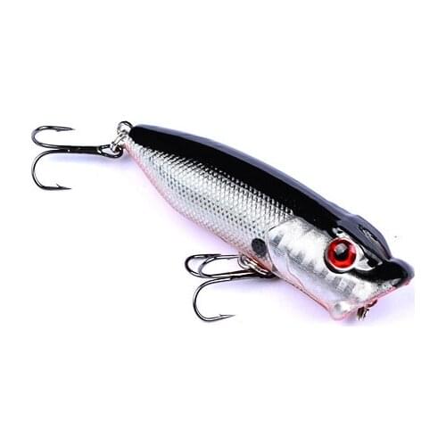 1pcs Popper Fishing Lure isca artificial fishing bait 7.3cm 11g Crankbait Wobblers 6# high carbon steel hook Swim Lures DXP001