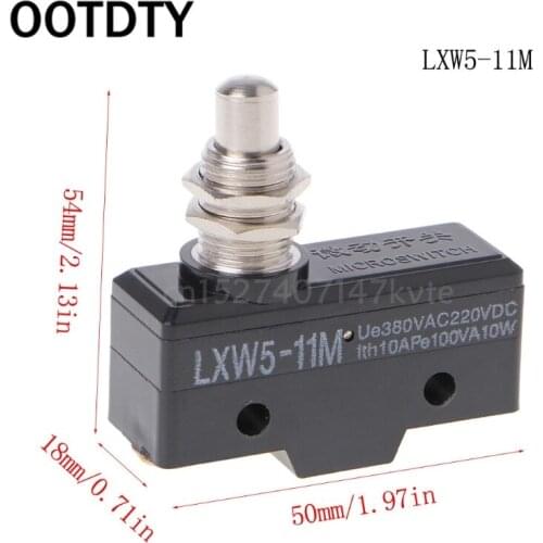 1 Pc LXW5-11M 3 Screw Terminals Panel Mount Roller Plunger Limit Switch 15A 380V KL