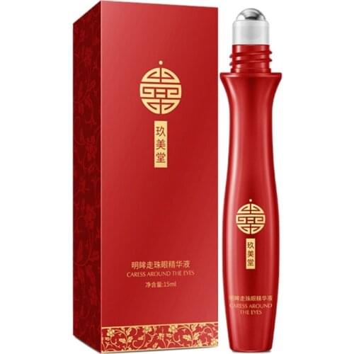 1pc Roll-on Eye Serum Cream Roller Anti-Puffiness Anti-Aging Essence Remove Dark Circle Anti-Wrinkle Eyes Care maquiagem 15ml