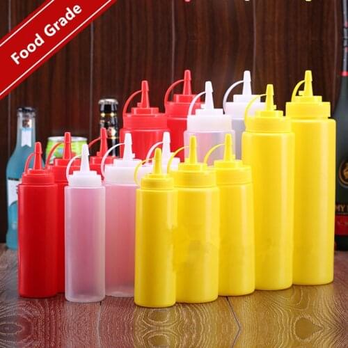 1PC Sauce Squeeze Bottle Honey Cream Oil Storage Bottle Cake Sushi Decoration Tools Jam Spices Tomato Sauce Dispenser Holder Jar