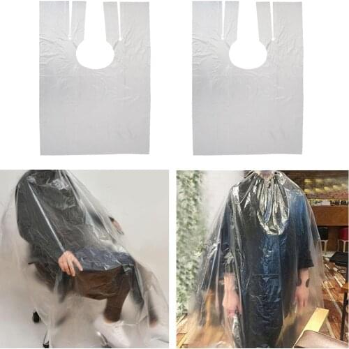 100x Disposable Hair Cutting Cape Hairdressing Hair Dyeing Barber Apron