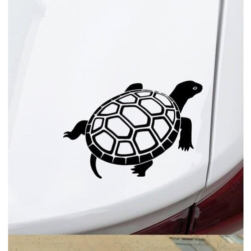 16.9CM*11.9CM Tortoise Pattern Decor Body Of Car Accessories Car Sticker Vinyl Decal Black/Silver N1210