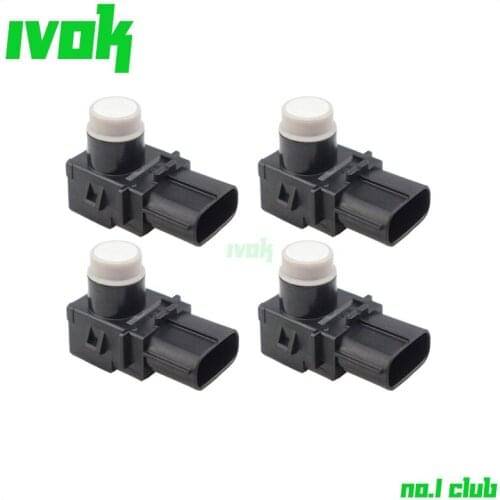 4Kits PDC Parking Distance Control Aid Sensors For Lexus LS460 LS460L LS600H LS600HL White Silver 89341-50060 8934150060