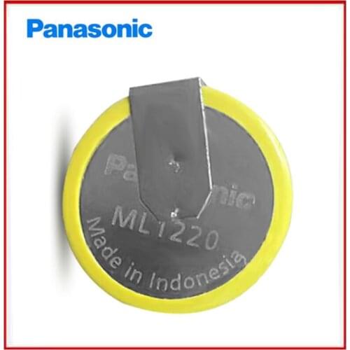 20pcs/lot Panasonic ML1220 3V Button Batteries Cell ML1220-T6 Lithium Battery with 2 Soldering Pins T6 for laptop motherboard