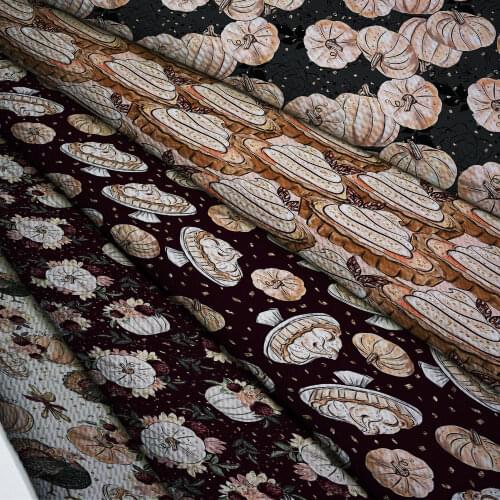 50*140cm Bullet Textured Liverpool Fabric Flower Printed DIY Tissue Kids Home Textile for Sewing Quilt Decoration Home