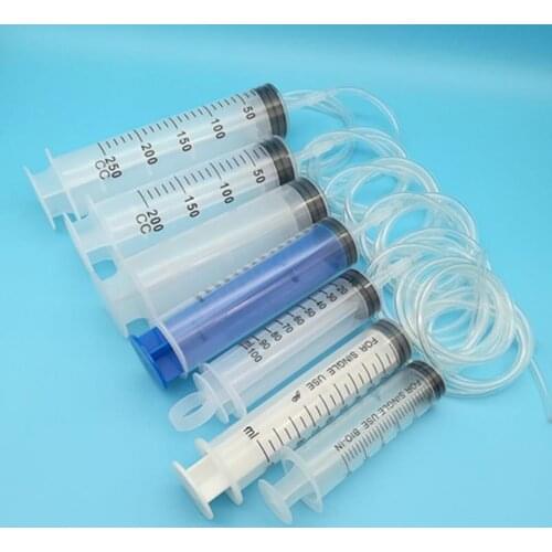 50/60/100/150ML Large Capacity Plastic Syringe Reusable Washable Pump Syringe Measuring Suction Injector for Oil Fluid Water