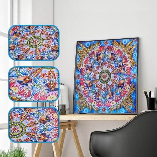 5D DIY Special Shaped Diamond Painting Abstract Flower Cross Stitch Embroidery Rhinestones Mosaic Kits Home Wall Decor