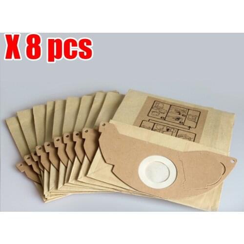 8pcs Vacuum cleaner dust parper bag replacement for Karcher A2000 2003 2004 2014 2024 2054 2064 2074 S2500 WD2200 2210 2240 2250