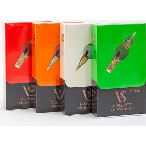 80/160 Pcs Mixed Sizes EZ V-Select Tattoo Cartridge Needles Plus RL RS MC M1 Foam Covers Disposable Tattoo Needles Kits Supply