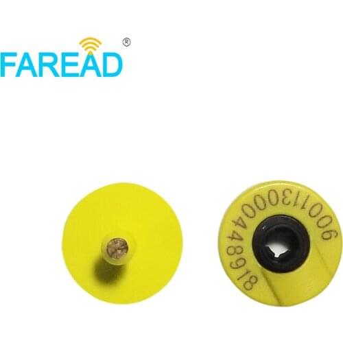 X80pcs feedlot 134.2Khz ISO11784/85 FDX-B visual ear tag low frequency Passive RFID electronic tag for livestock management