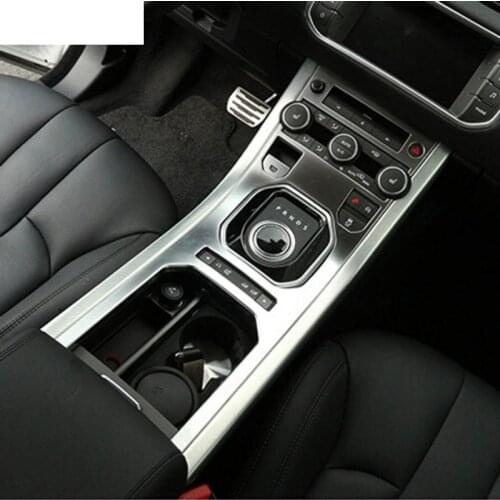 For Land Rover Range Rover Evoque 2012-2018 Accessories Center Console Gear Panel ABS Chrome Decorative Cover Trim Car Styling