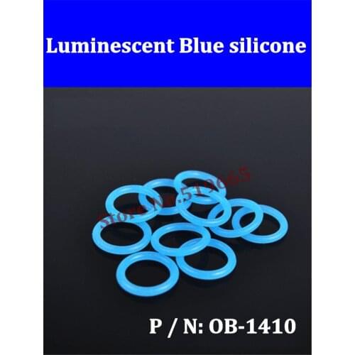 Free shipping Barrow G1 / 4 Universal water cooling Luminescent Blue silicone Seal O-ring 50pcs/ set water cooler PC accessories