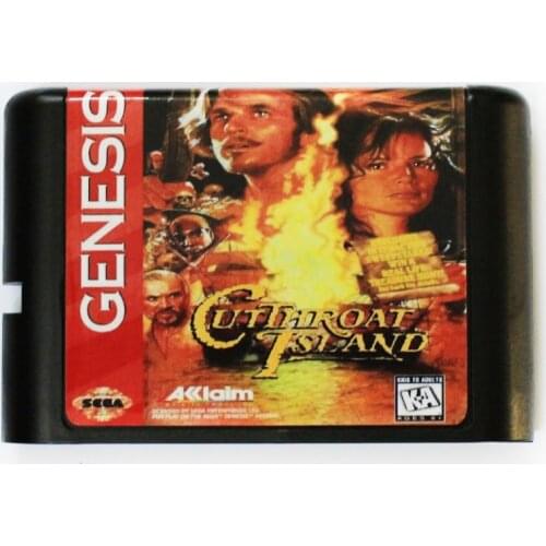 Cutthroat Island 16 bit MD Game Card For Sega Mega Drive For SEGA Genesis