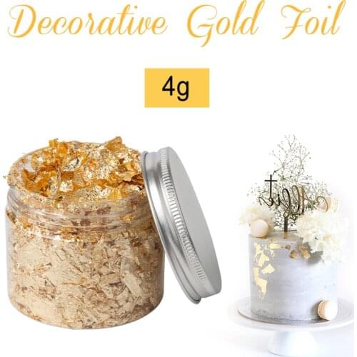 Shiny 4g Gold Foil Jewelry Luxury Resin Decoration Paper Handicrafts Flake Siver Leaf Nail Beauty Gilding DIY Art Craft