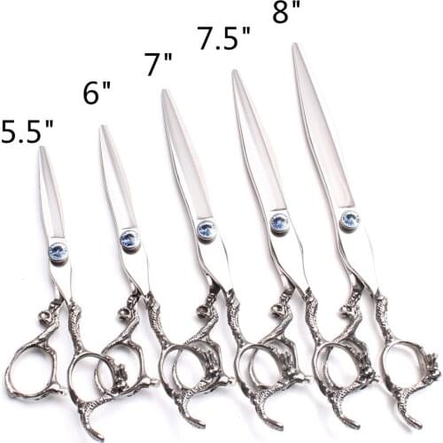 C9006 5.5" 6" 7" 7.5" 8" JP 440C Engraving Cutting Scissors Thinning Shears Pets Hair Clipping Shears Professional Hair Scissors