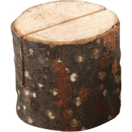 YYDS Rustic Wood Place Card Holder Table Number Stand Name Cards Photo Clip for Wedding Party Sign Food Cards Label