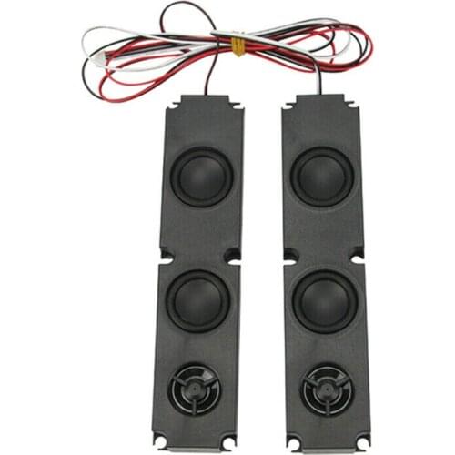 1 Pair 8 OHM 10W DIY LCD TV Speaker with Heavy Bass Effect Full Range Advertising TV Speaker Repair Accessories