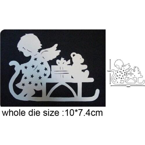 Elves Sleigh Gift Bear Metal Cutting Dies for 2020 New Stencil dies DIY Scrapbooking dies Embossing Album Card Making Craft dies