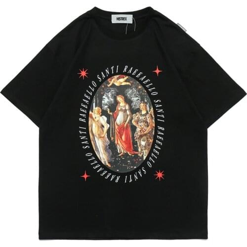 HISTREX Botticelli Primavera Aesthetics Men T Shirt Short Sleeve Brand Clothing Casual Mens Print T-shi Tshirt Man WR8I5