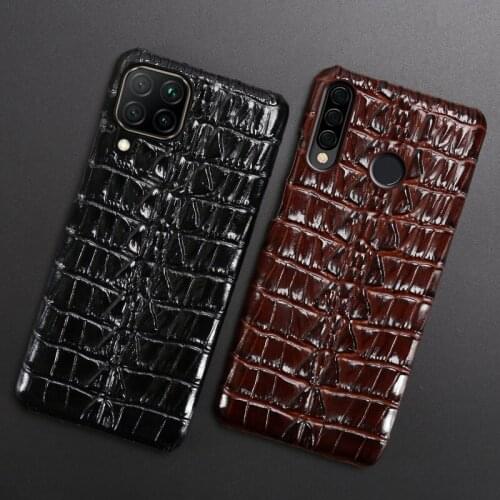 Leather Phone Case For Huawei P40 Lite P30 P20 Mate 30 Nova 5T P Smart 2019 Honor 10 10i 20 Pro 20i 8X 9X Crocodile Tail Cover