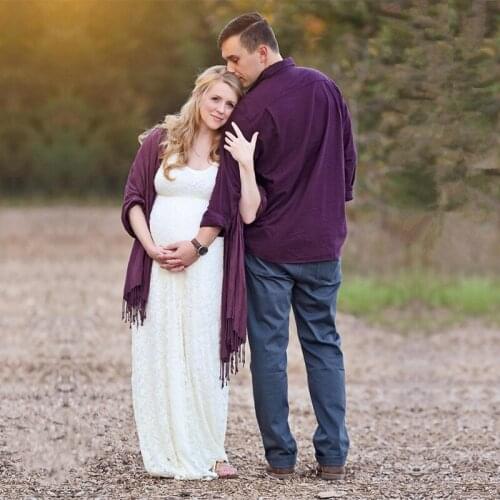 Summer Maternity Casual Lace Dresses Sleeveless Baby Shower Long Dress Stretchy Pregnant Women Fitting Long Dressong