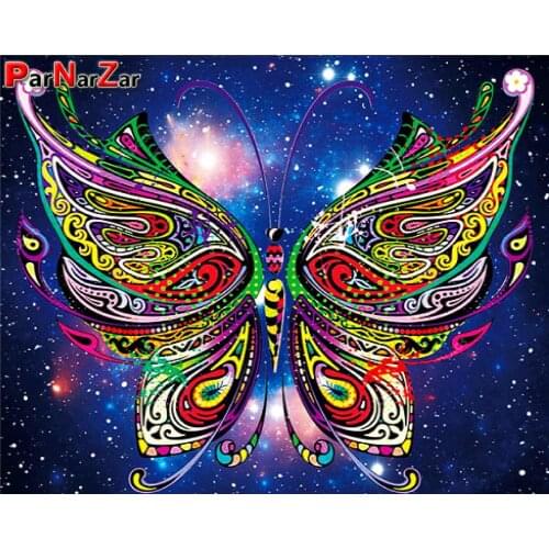 ParNarZar Butterfly Diamond Painting 3D DIY Full Paste Drill Kits Rhinestone Diamond Cross Stitch Embroidery Kits