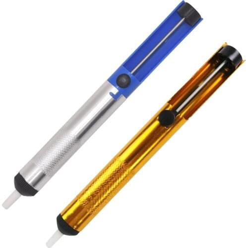 Half Full Aluminum Desoldering Pump Suction Tin Gun Soldering Sucker Pen Removal Vacuum Soldering Iron Desolder Welding Tool