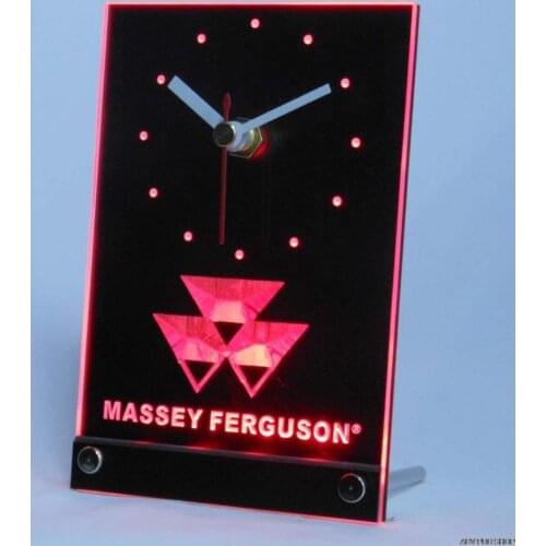 Tnc0177 Massey Ferguson Tractor Table Desk 3D LED Clock