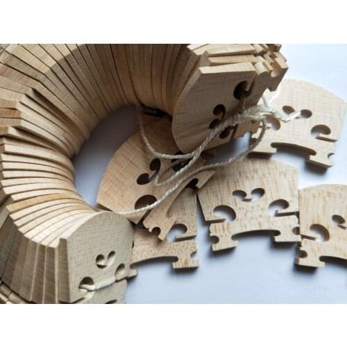 Wholesale 50PCs violin bridges 4/4 fiddle parts bridge Quality old maple violin bridge