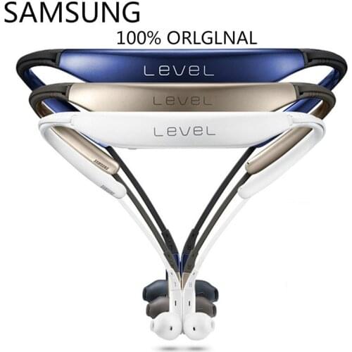 Authentic samsung level u wireless bluetooth headset 4.1 microphone in-ear stereo bass sports headset / 8Plus Galaxy S8 S9