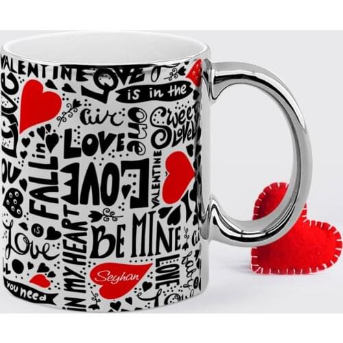 Personalized Valentine 'S Day Themed Chrome Mug Cup-75