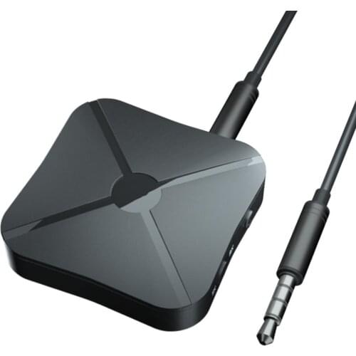 Portable 2 in 1 Stereo Wireless Receiver BT 4.2 Audio Transmitter 3.5mm AUX Music Adapter for Home TV MP3 PC Car