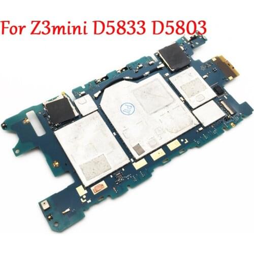Tested Full Work Original Unlock Motherboard For Sony Xperia Z3 Mini D5803 D5833 Z3mini Logic Circuit Electronic Panel