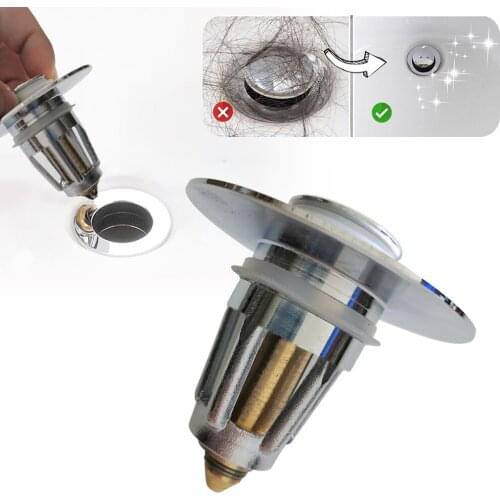 Universal Wash Basin Sink Bathtub Washbasin Drain Plug Bathtub Plug Flap Basket Drain Household Seal Drain Filter