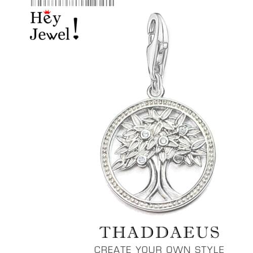 Tree of Life Round Pendant Charm 2020 Spring 925 Sterling Silver Bijoux Collier Elegant Women Girls Jewelry Gifts Dropshipping