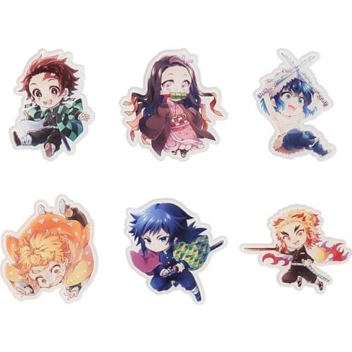 Anime Badge Demon Slayer: Kimetsu No Yaiba Kamado Tanjirou Pin Button Brooch Badge Cosplay Acrylic Brooch Gift
