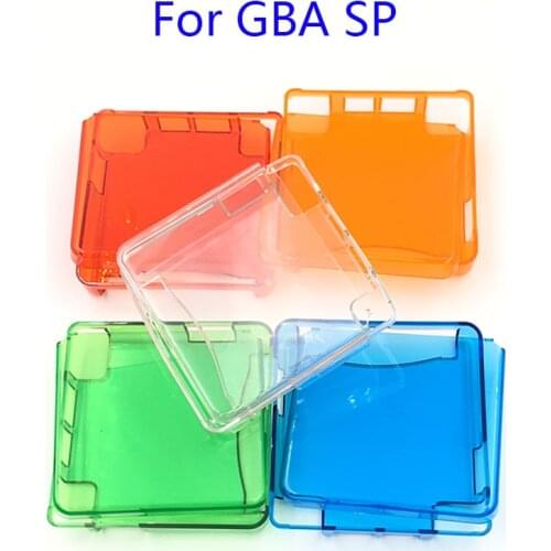 10Sets For GBA SP Game Console Crystal Cover Case Clear Protective Cover Case Shell Housing For Gameboy Advance SP